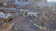 Archiv Foto Webcam Siegburg (Nordrhein-Westfalen) - Blick auf Marktplatz 09:00