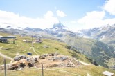 Archiv Foto Webcam Riffelberg Panorama Zermatt 13:00