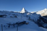 Archiv Foto Webcam Riffelberg Panorama Zermatt 08:00