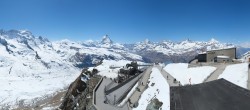 Archived image Webcam Gornergrat Kulm Zermatt 13:00