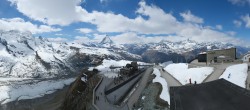 Archived image Webcam Gornergrat Kulm Zermatt 13:00