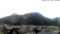 Archiv Foto Webcam Schrannen-Hof: Blick zum Zitterklapfen 19:00
