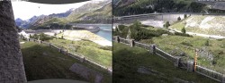 Archiv Foto Webcam Tauernmoossee - Blick auf die Staumauer 15:00