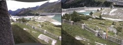 Archiv Foto Webcam Tauernmoossee - Blick auf die Staumauer 13:00