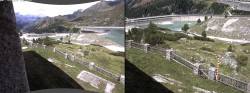 Archiv Foto Webcam Tauernmoossee - Blick auf die Staumauer 13:00