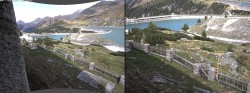 Archiv Foto Webcam Tauernmoossee - Blick auf die Staumauer 13:00