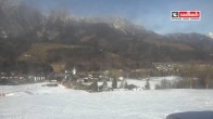 Archiv Foto Webcam Leogang Dorfblick 13:00