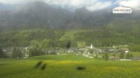 Archiv Foto Webcam Leogang Dorfblick 13:00