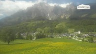 Archiv Foto Webcam Leogang Dorfblick 13:00