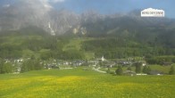 Archiv Foto Webcam Leogang Dorfblick 09:00