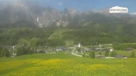 Archiv Foto Webcam Leogang Dorfblick 13:00