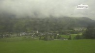 Archiv Foto Webcam Leogang Dorfblick 13:00