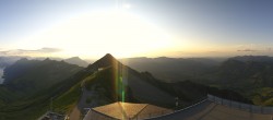 Archiv Foto Webcam Panoramacam Rothorn Gipfel Sörenberg 19:00