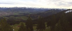 Archiv Foto Webcam Immenstadt: Mittag Gipfelblick 19:00