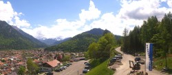 Archiv Foto Webcam Mittenwald Panoramablick 13:00