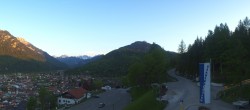 Archiv Foto Webcam Mittenwald Panoramablick 19:00