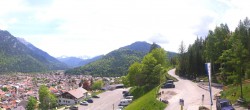 Archiv Foto Webcam Mittenwald Panoramablick 13:00
