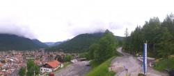 Archiv Foto Webcam Mittenwald Panoramablick 15:00