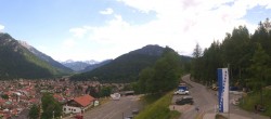 Archiv Foto Webcam Mittenwald Panoramablick 13:00