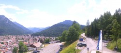 Archiv Foto Webcam Mittenwald Panoramablick 13:00