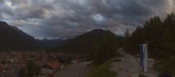 Archiv Foto Webcam Mittenwald Panoramablick 19:00