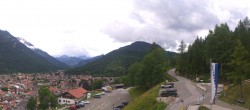 Archiv Foto Webcam Mittenwald Panoramablick 13:00