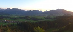 Archiv Foto Webcam Ausblick Burgruine Eisenberg 19:00