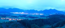 Archiv Foto Webcam Ausblick Burgruine Eisenberg 03:00