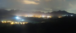 Archiv Foto Webcam Ausblick Burgruine Eisenberg 23:00