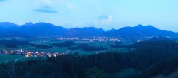 Archiv Foto Webcam Ausblick Burgruine Eisenberg 03:00