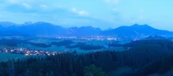 Archiv Foto Webcam Ausblick Burgruine Eisenberg 03:00