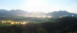 Archiv Foto Webcam Ausblick Burgruine Eisenberg 23:00