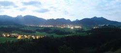 Archiv Foto Webcam Ausblick Burgruine Eisenberg 01:00