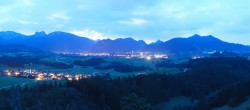 Archiv Foto Webcam Ausblick Burgruine Eisenberg 03:00