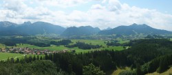 Archiv Foto Webcam Ausblick Burgruine Eisenberg 13:00