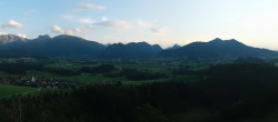 Archiv Foto Webcam Ausblick Burgruine Eisenberg 19:00