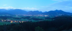 Archiv Foto Webcam Ausblick Burgruine Eisenberg 03:00