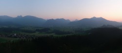 Archiv Foto Webcam Ausblick Burgruine Eisenberg 19:00