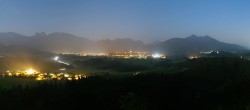 Archiv Foto Webcam Ausblick Burgruine Eisenberg 21:00