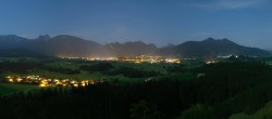 Archiv Foto Webcam Ausblick Burgruine Eisenberg 01:00