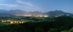 Archiv Foto Webcam Ausblick Burgruine Eisenberg 03:00