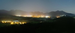 Archiv Foto Webcam Ausblick Burgruine Eisenberg 03:00