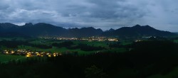 Archiv Foto Webcam Ausblick Burgruine Eisenberg 23:00