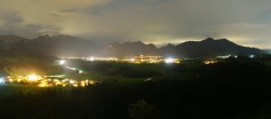 Archiv Foto Webcam Ausblick Burgruine Eisenberg 21:00