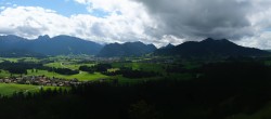 Archiv Foto Webcam Ausblick Burgruine Eisenberg 13:00