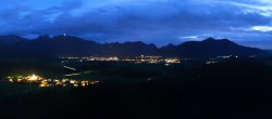 Archiv Foto Webcam Ausblick Burgruine Eisenberg 19:00