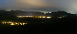 Archiv Foto Webcam Ausblick Burgruine Eisenberg 23:00