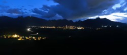 Archiv Foto Webcam Ausblick Burgruine Eisenberg 19:00