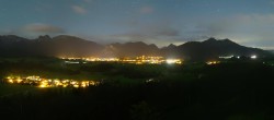 Archiv Foto Webcam Ausblick Burgruine Eisenberg 03:00