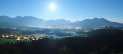 Archiv Foto Webcam Ausblick Burgruine Eisenberg 23:00